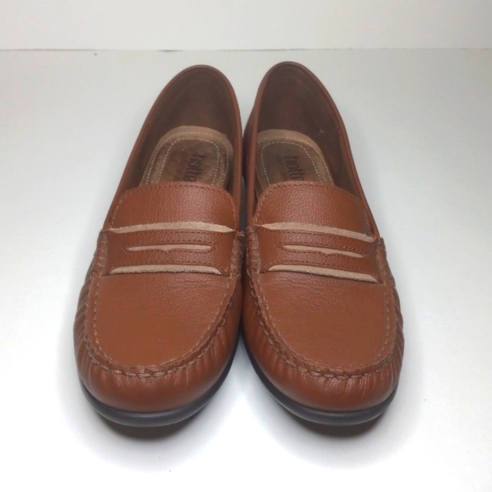 Hotter Comfort Concept Leather Loafers Slip-Ons Size 7.5